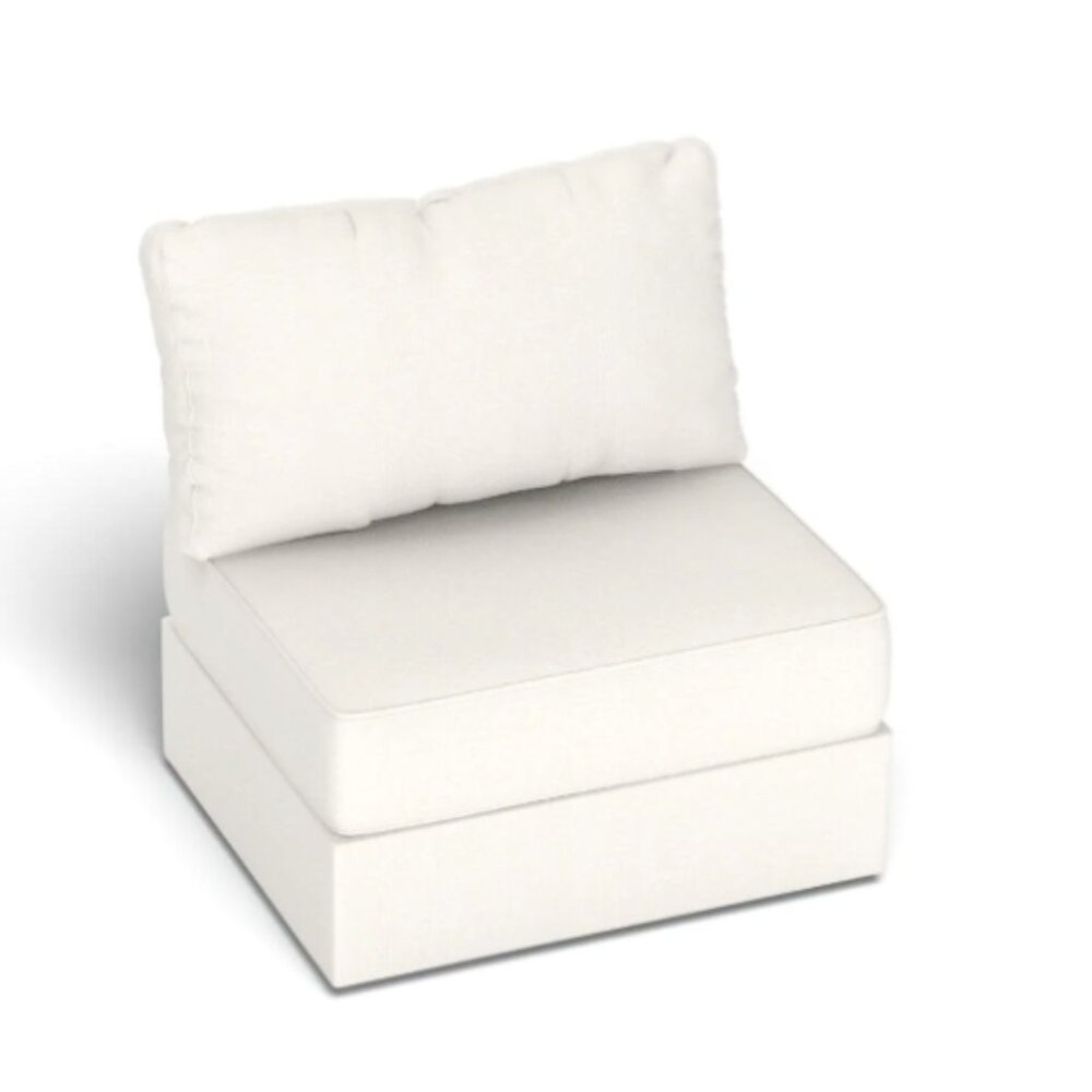 Lovesac Seat Cover Set: Coastal White Brushed Weave
